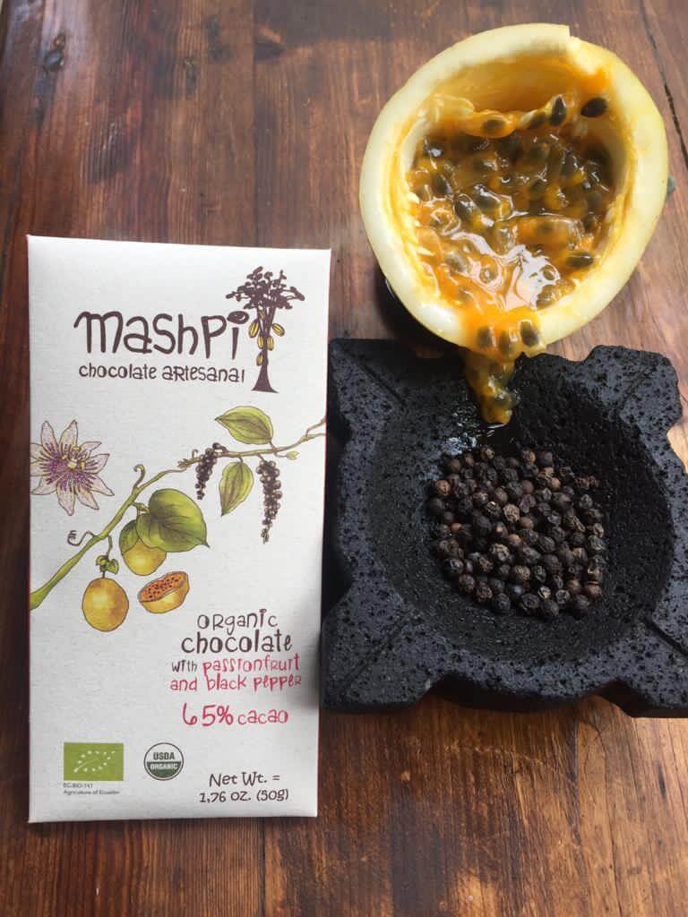 Passionfruit & Pepper chocolate bar - Mashpi Chocolate