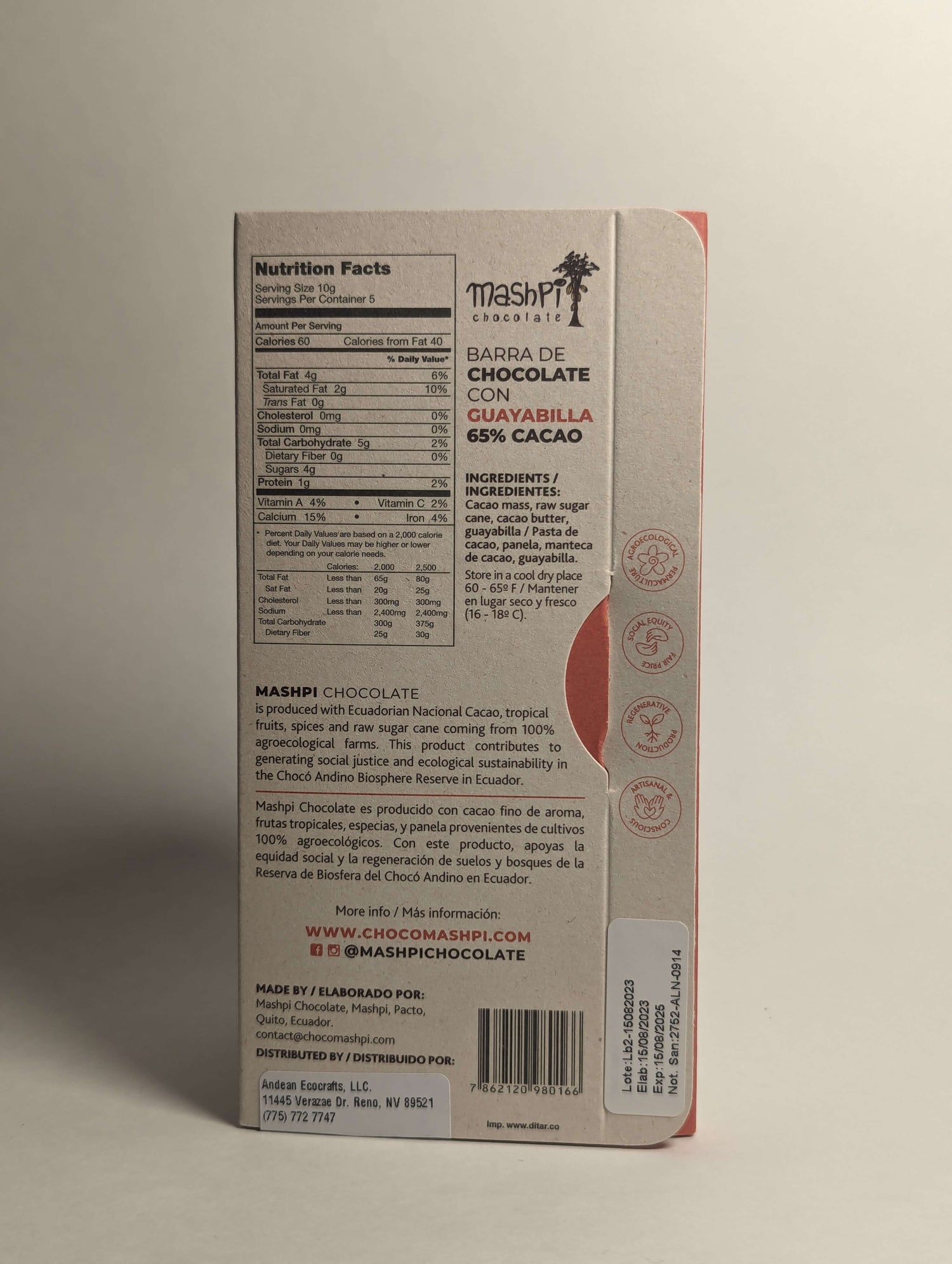 Guayabilla Chocolate Bar - Mashpi Chocolate
