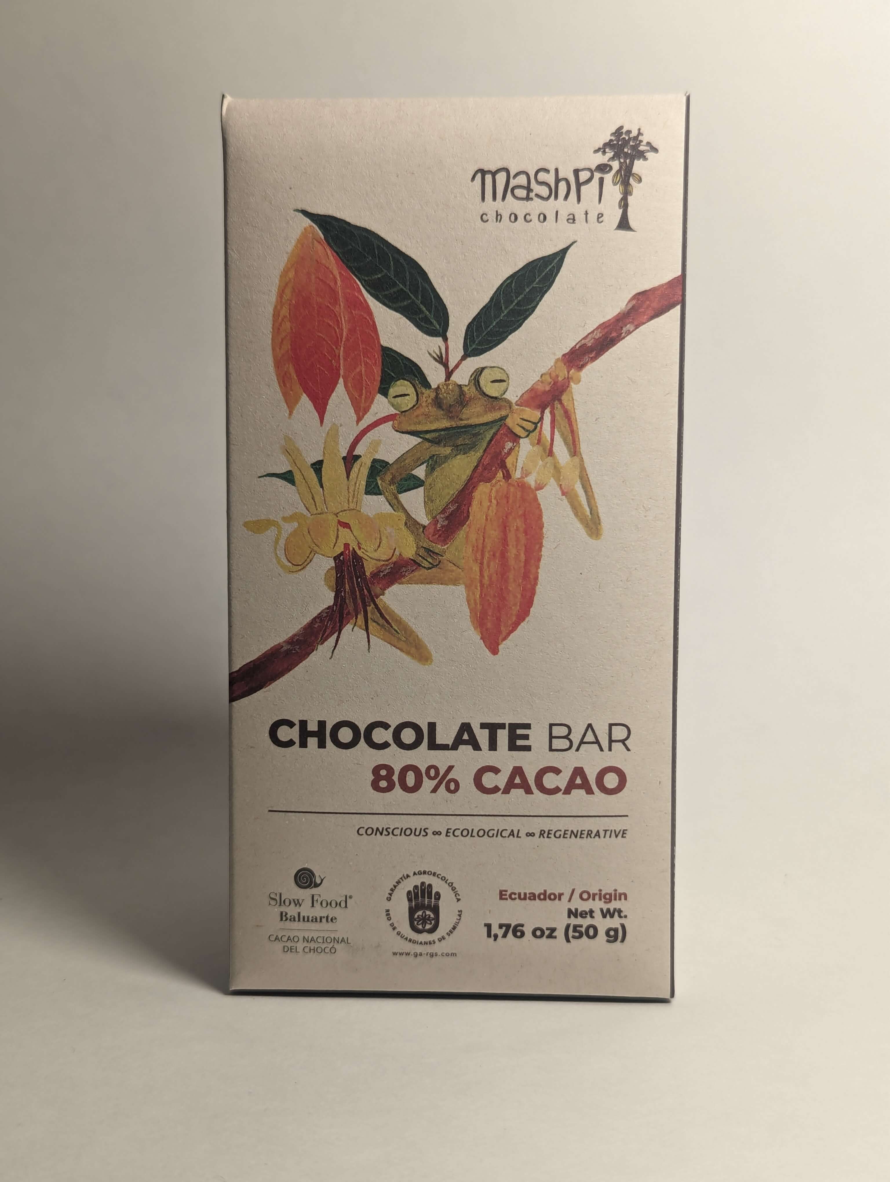 80% Chocolate Bar - Mashpi Chocolate