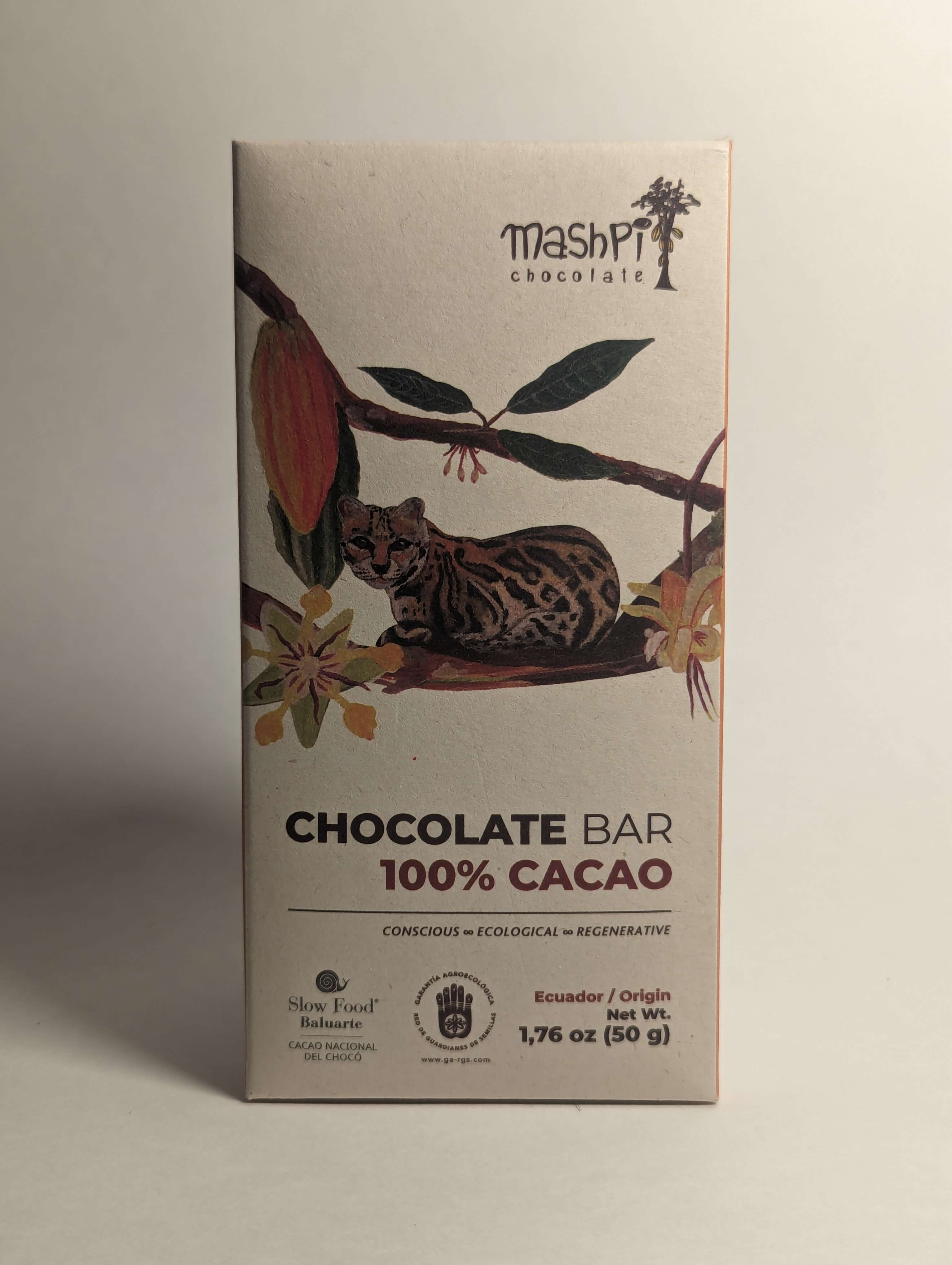 100% Chocolate Bar - Mashpi-Organic-Chocolate