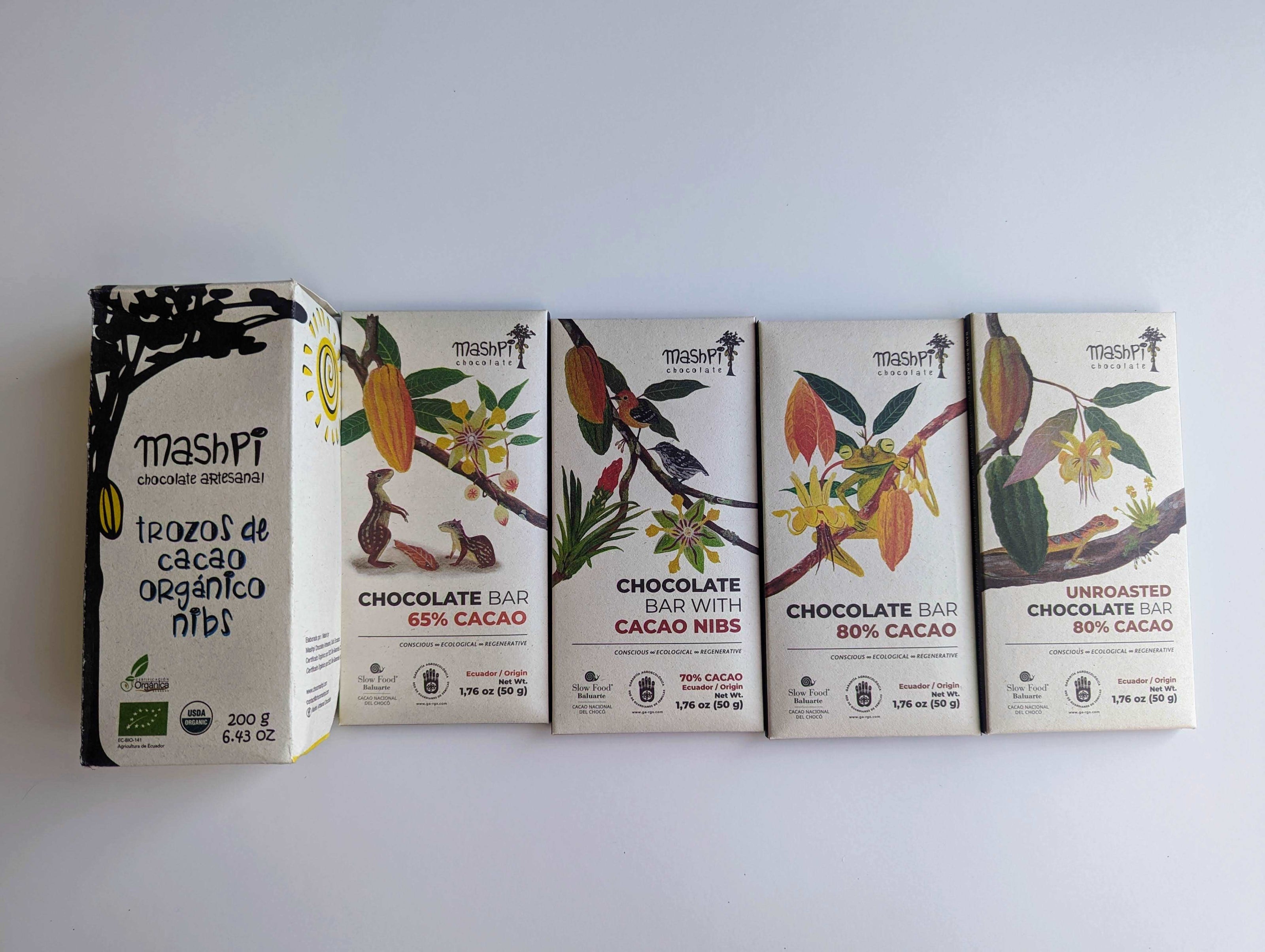 Gift bundle: Pure chocolate + nibs - Mashpi Chocolate