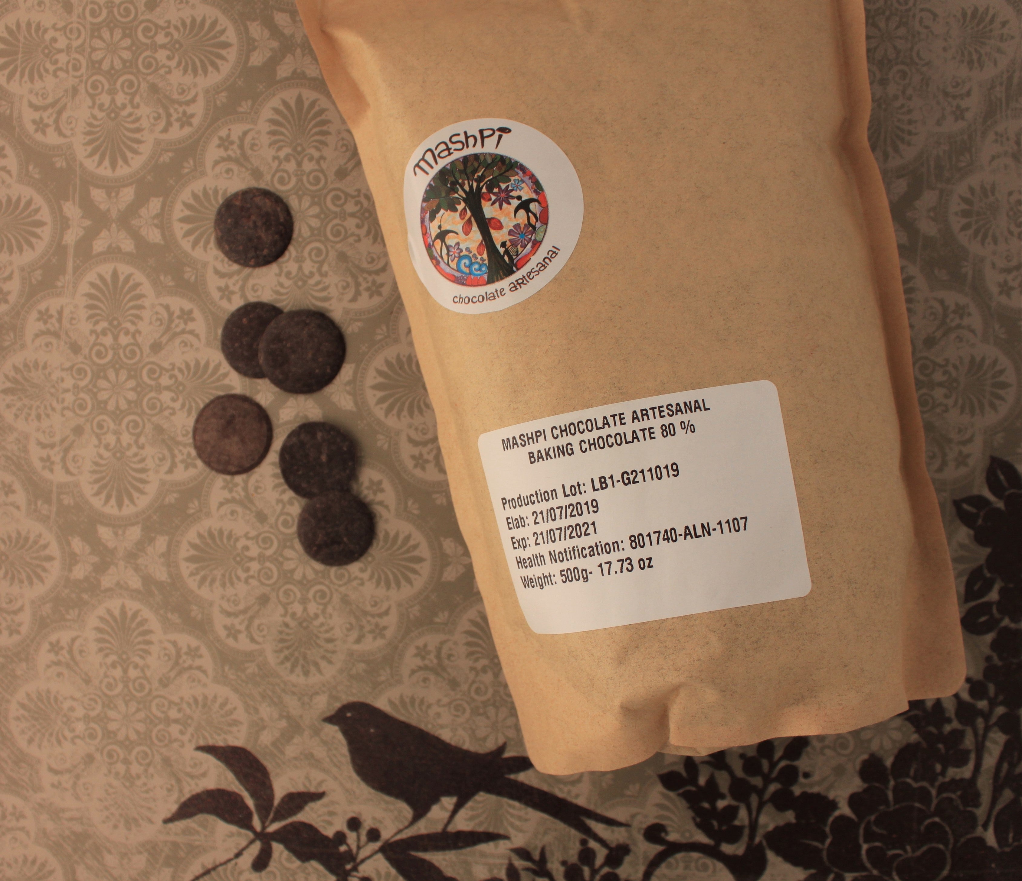 Drops 80% For Baking - Mashpi Chocolate