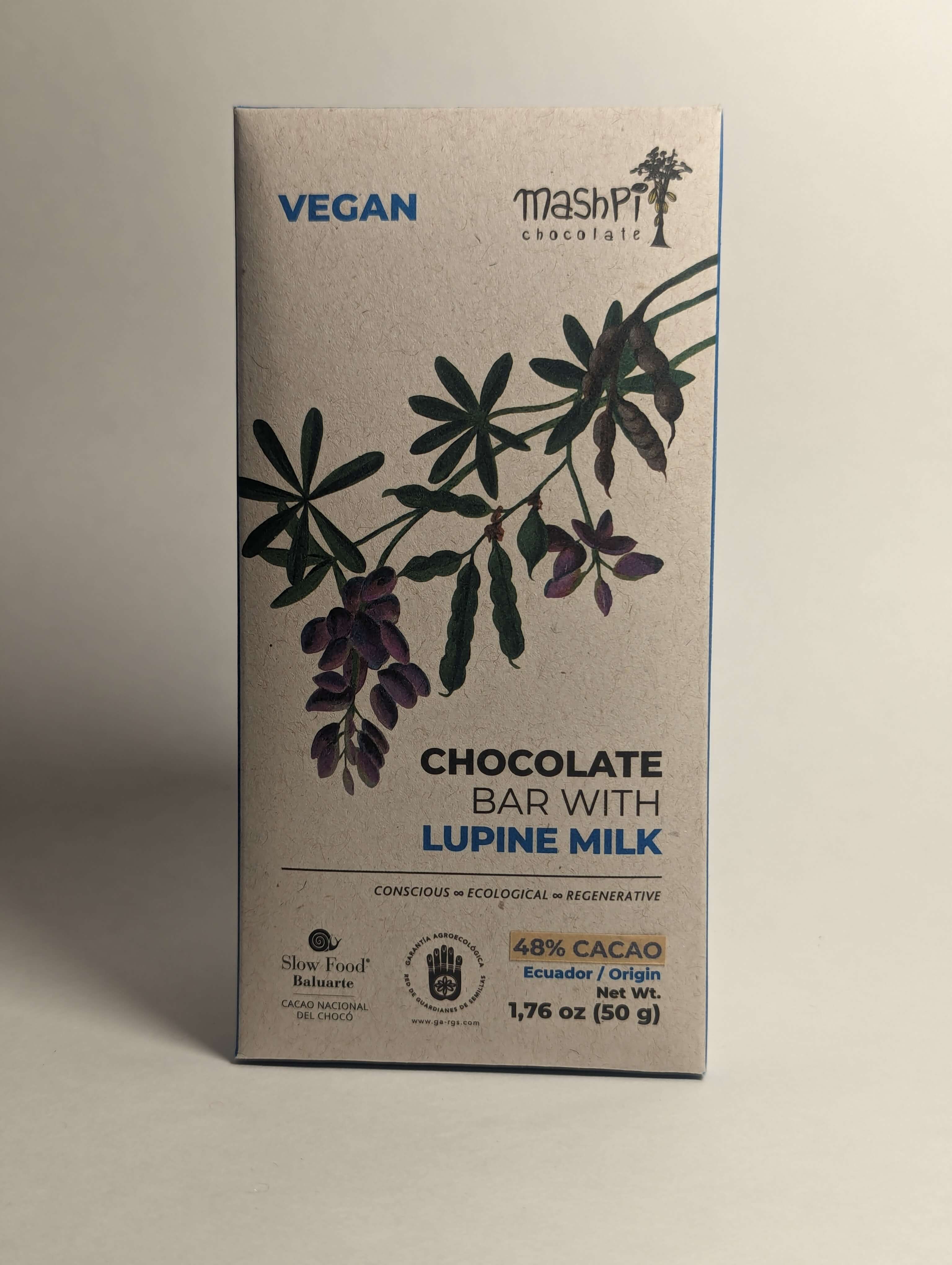 Lupine Chocolate Bar - Mashpi Chocolate 