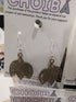 brown cacao shaped earrings 